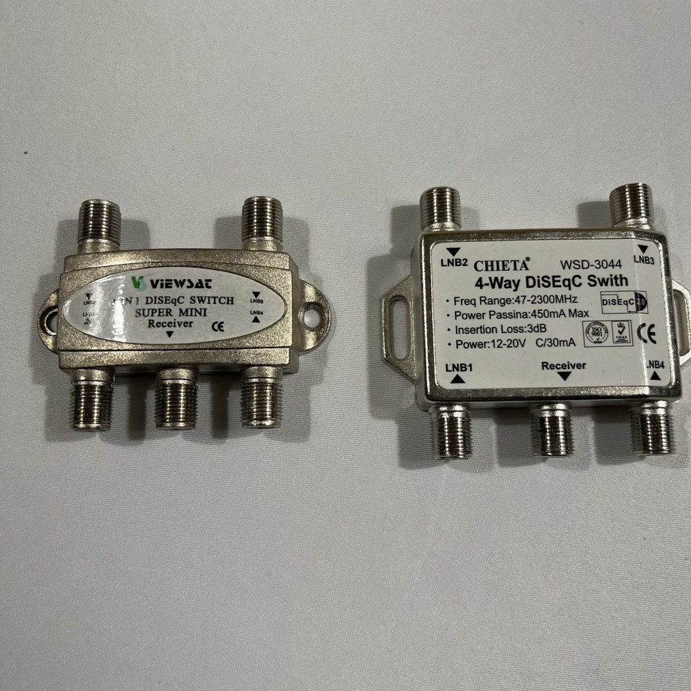 2 Chieta WSD-3044 4 Way DiSEqC Switch Viewsat Super Mini Satellite Receiver